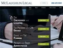 Tablet Screenshot of mclaughlinlegal.com